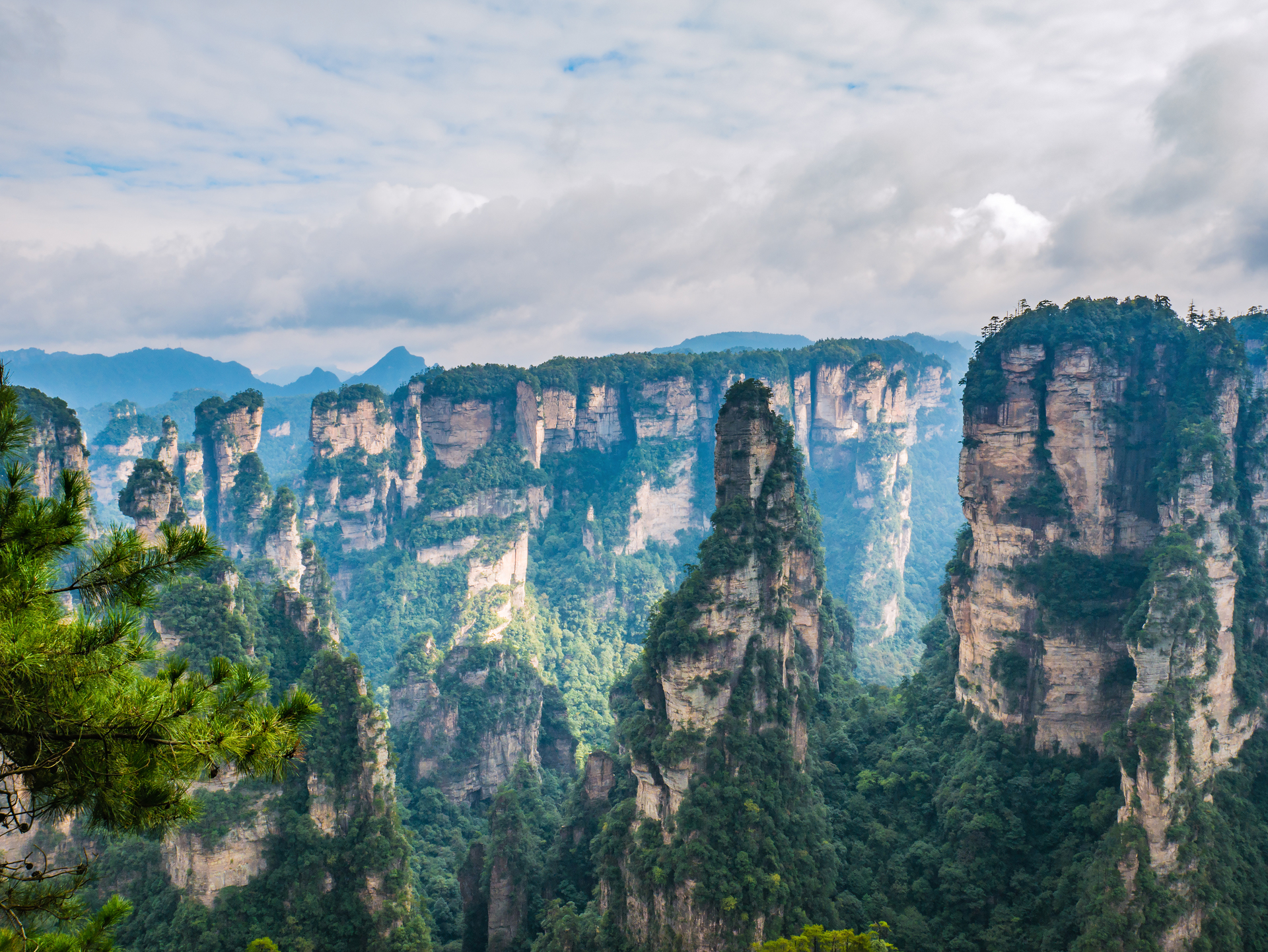Beautiful Mountain Of Yuanjiajie Or Avartar Mountain At